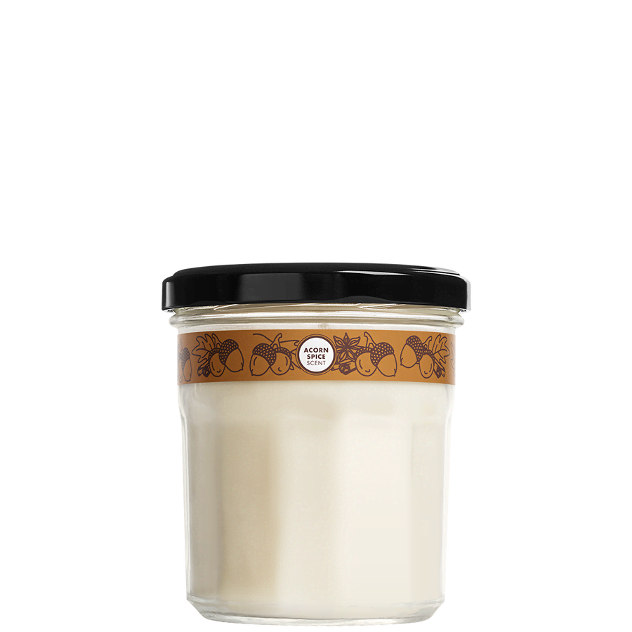 08d91dd8-da3e-5ad7-a2aa-34f849efe6c4.png Acorn Spice Soy Candle Large - Image 1